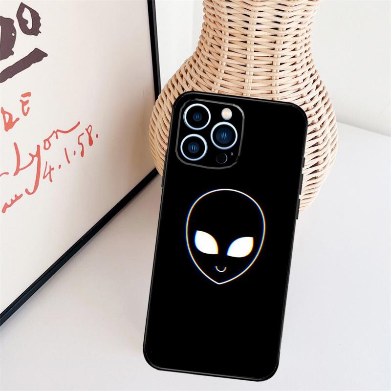 Мультяшный Космический Пришелец НЛО Чехол Для iPhone 11 12 13 14 16 15 Pro Max Mini X XS Max XR Plus Чехол Coque