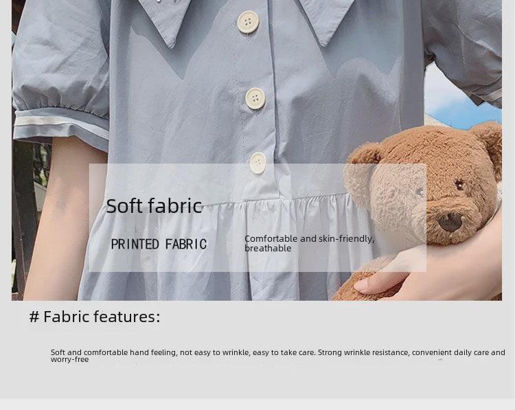 Летнее платье с кукольным воротником для девочек - Юбка для подростков