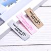 50Pcs Handmade Fabric Labels Embroidery Printed Tags Diy Sewing Accessories
