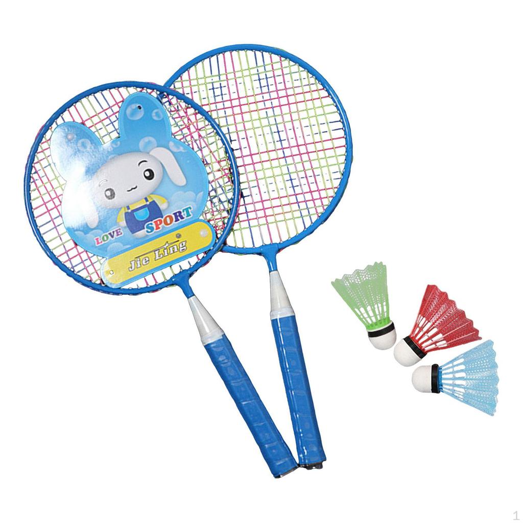 Badminton Racket for Children Shuttlecocks Indoor Outdoor Sport Game Comfortable Grip