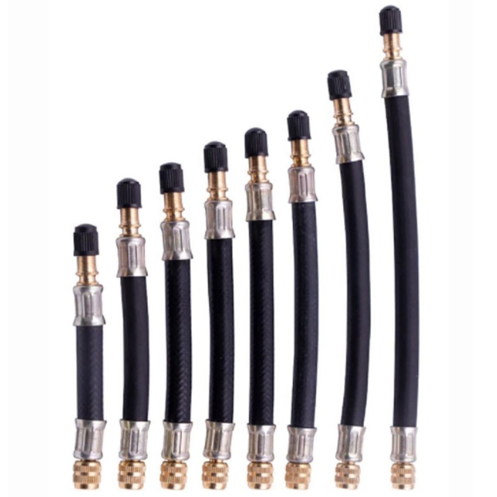 Rubber Tire Valve Extensions Flexible Tire Valve Adapter Inflatable Rubber Hose Tire Inflation