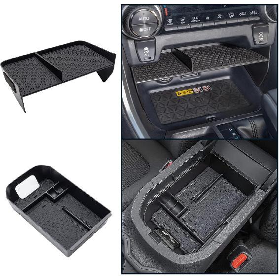 JDMCAR Upgraded Center Console Organizer Compatible With Toyota RAV4 2025 2024 Interior Accessories, Gear Shift Storage Tray Secondary Box Ert
