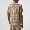 Burberry Shirts Men's Beige Pointed Collar Moderate Straight Fit 80385241
