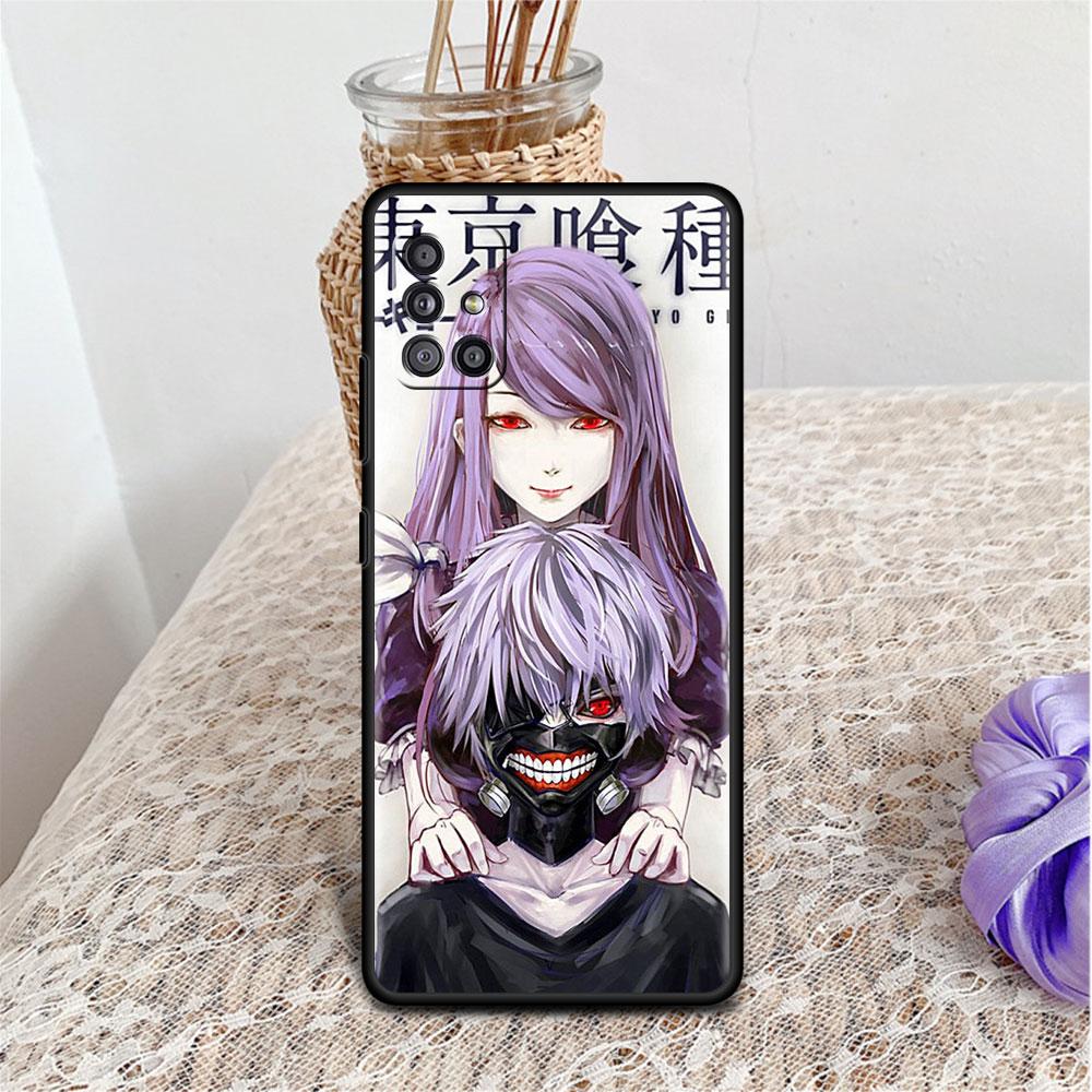 Чехол для Samsung Galaxy A52 A12 A51 A32 A71 A21s A22 A11 A02s A03 A23 A13 A53 A41 A31 A72, мягкий чехол для телефона в стиле аниме Tokyo Ghoul Sac
