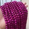 Jingde Purple Chalcedony Jade Bracelet Beads, DIY Jewelry Accessories
