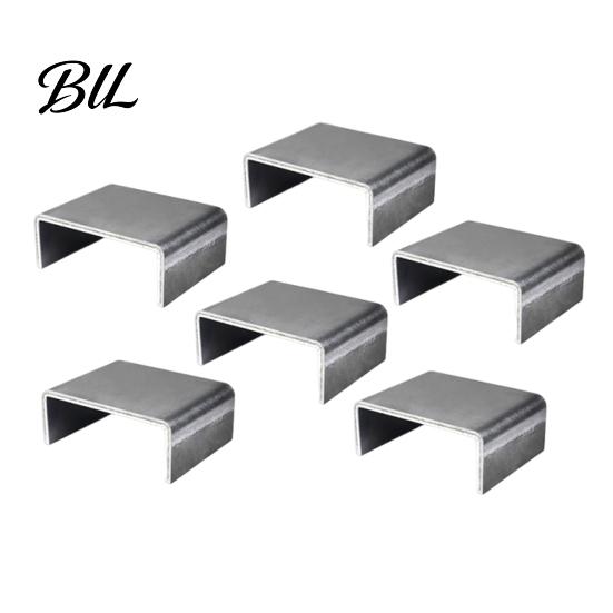 Utility Trailer Railing Mount 6Pcs Heavy Duty Steel Weld on Stake Pockets for And Truck Bed, Fits Standard Bed Modification Hardware 2x4 Stakes, Cargo