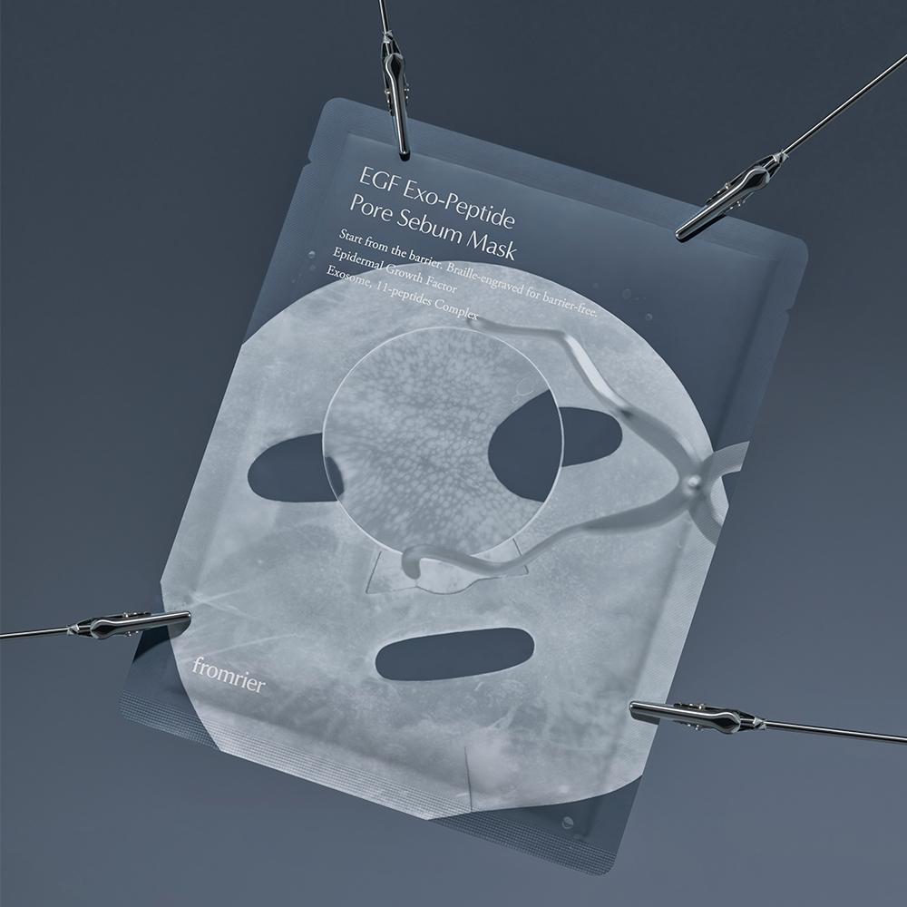 Fromlie [400 000 Copies Sold Sebum Pack] Fromlie Egf Sebum Pack Exopeptide Pore Sebum Mask 4 Sheets
