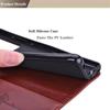 Rose Leather Flip Cover for Samsung Galaxy iPhone Honor Card Slots Phone Wallet Case for Huawei Xiaomi Redmi