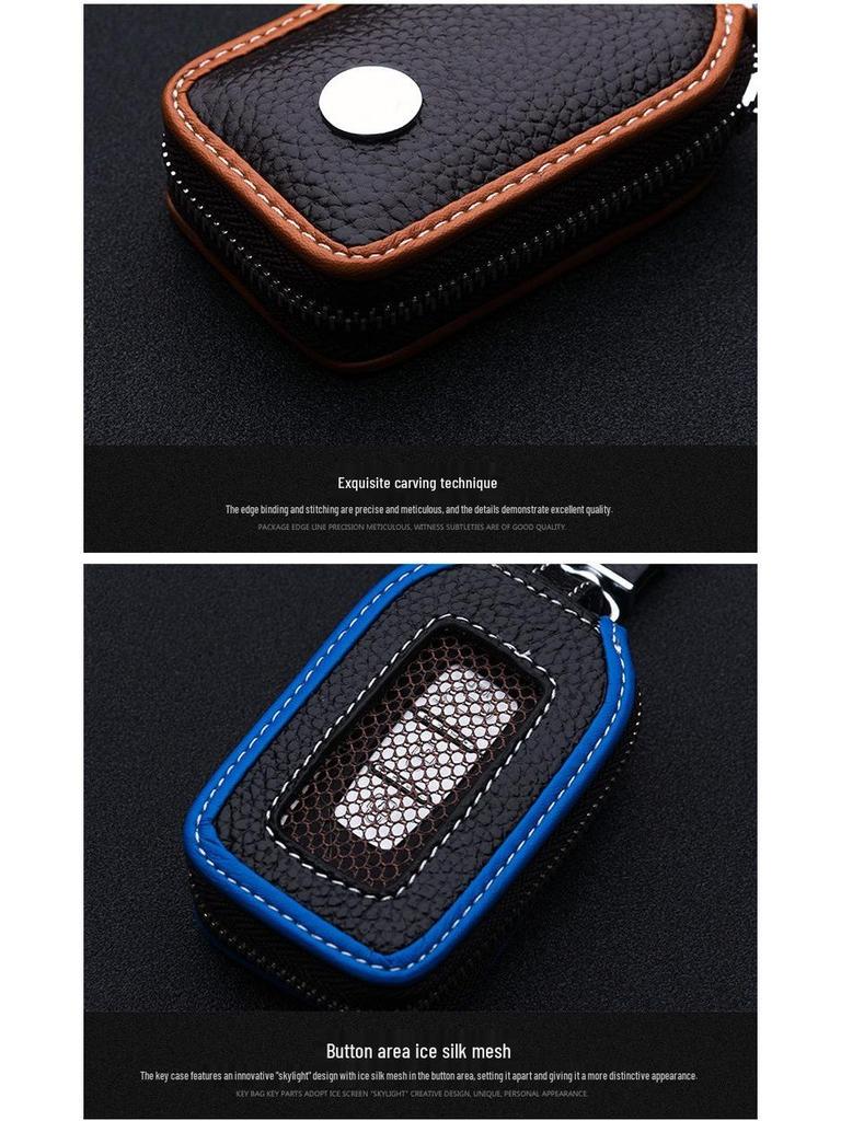 Universal Leather Car Key Pouch for Men & Women - Protective Remote Case for Volkswagen, Toyota, Hyundai, Honda