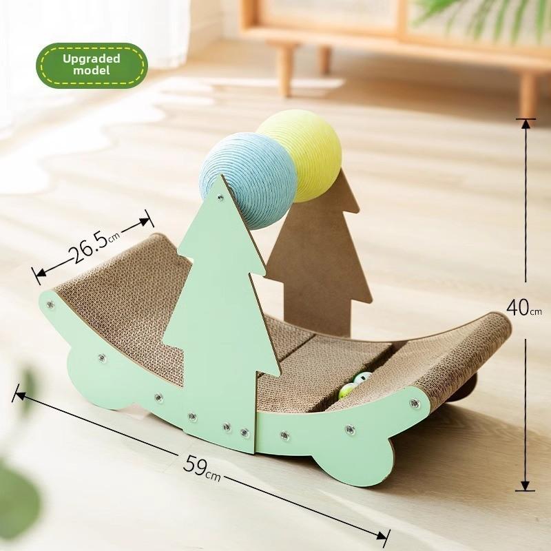 Новая интегрированная кошачья игровая и сонная доска Mansion Villa, двухслойная деревянная кошачья когтеточка, многофункциональное кошачье гнездо, устойчивая к царапинам игрушка для домашних животных