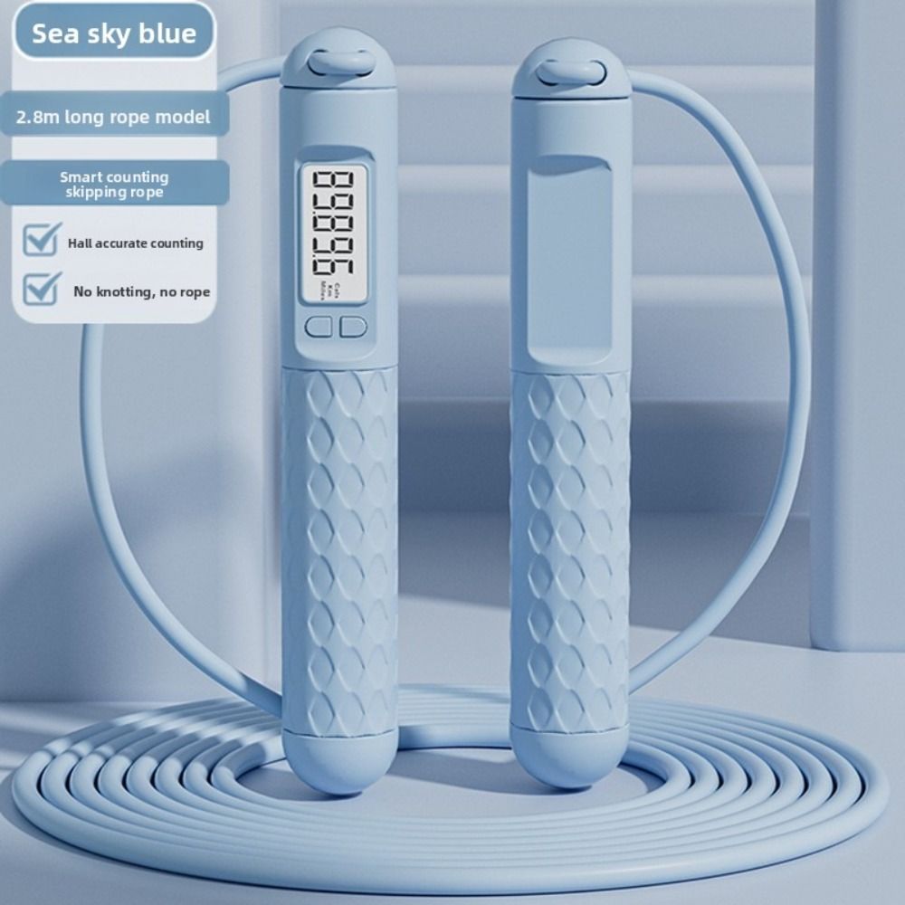 Скакалка с мячом 3 метра, счетчик, противоскользящая, для фитнеса, для студентов