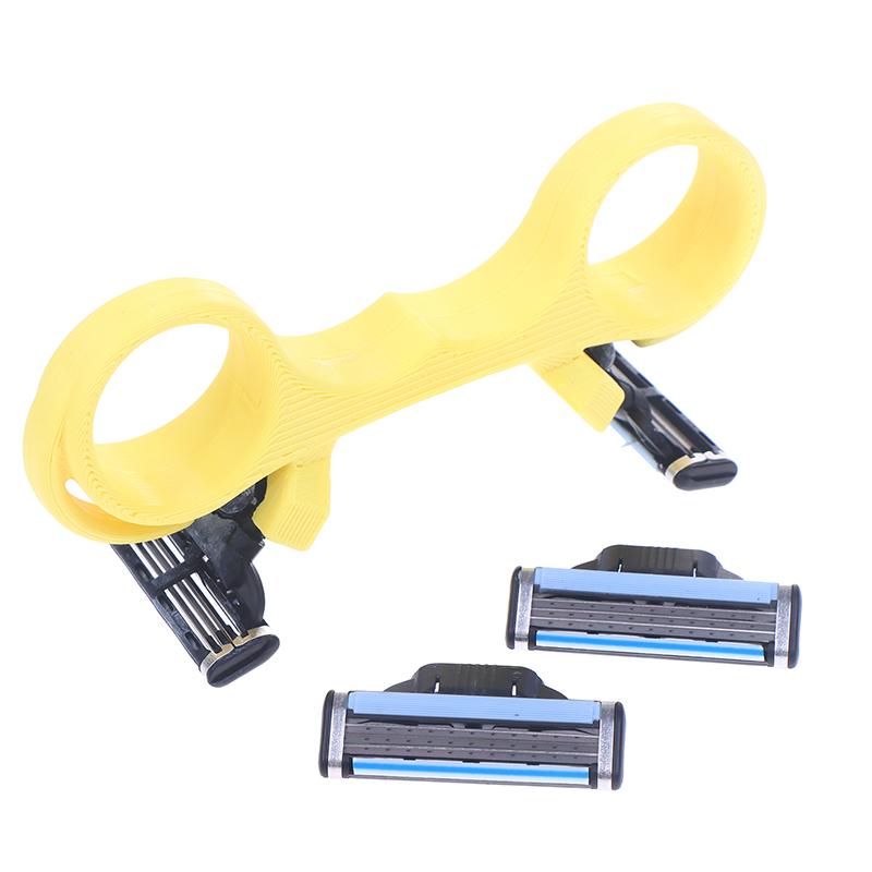 Быстрая машинка для стрижки налысо, Бритвы для головы для мужчин, Двойная головка, Быстрая, Мужская ручная бритва для головы налысо, Ручная машинка для стрижки налысо для удаления волос