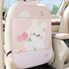 Cartoon Car Seat Back Organizer & Anti-Kick Pad