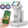 Microscope for Kids 100-1600X Electronic Digital Microscope with 2In Screen Handheld Microscope Camera for Scientific Experiment