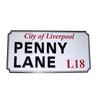 Rock Off Penny Lane Liverpool Sign Embossed Fridge Magnet