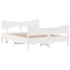 Solid Wood Bed without Mattress White 140x190 cm Pine Wood