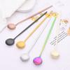 6pcs/set Long Handled Stainless Steel Coffee Spoon Ice Cream Dessert Tea Spoon Mixing Stirring Cooking Long Handle Spoon Tableware