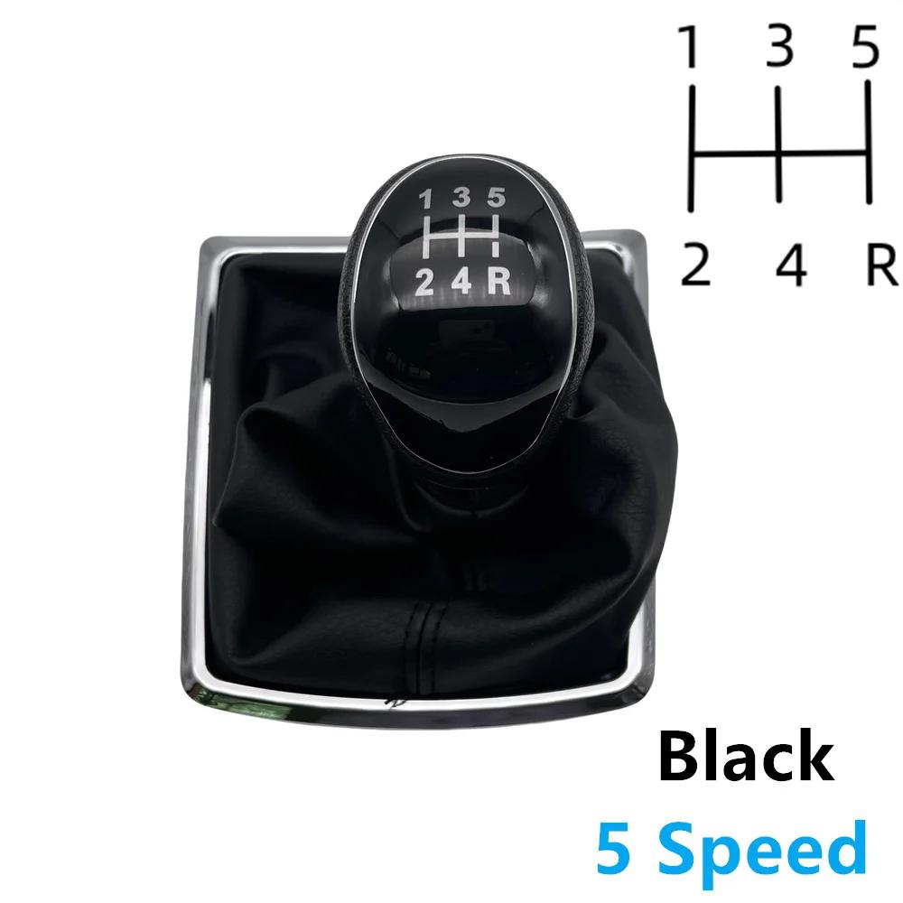 For ford focus mk2 2005-2012 New 5/6 Speed Gear Shift Knob Lever HandBall Gaiter Boot Leather Cover High Quality Car Accessories
