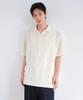 MUSINSA STANDARD Vertical Crochet Slit Neck Polo Shirt [Ivory]