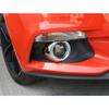Chrome Front Fog Light Lamp Trim Cover Ring Decal for Ford Mustang 2015-18 Pair