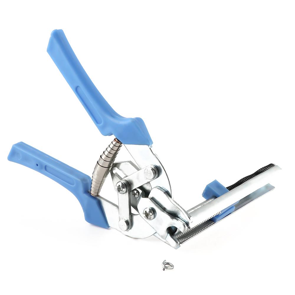Durable Anti-slip Handle Mesh Cage M Clips/Staples Hog Ring Plier Bird Chicken Hand Tools