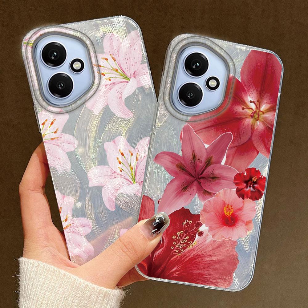 Чехол-накладка с принтом 'Розовый цветок лилии' для Honor 400 Lite 200 Pro X9c X7c X8b X9b X8c X9a 90 Smart X6c X6 X7b X8a X7d