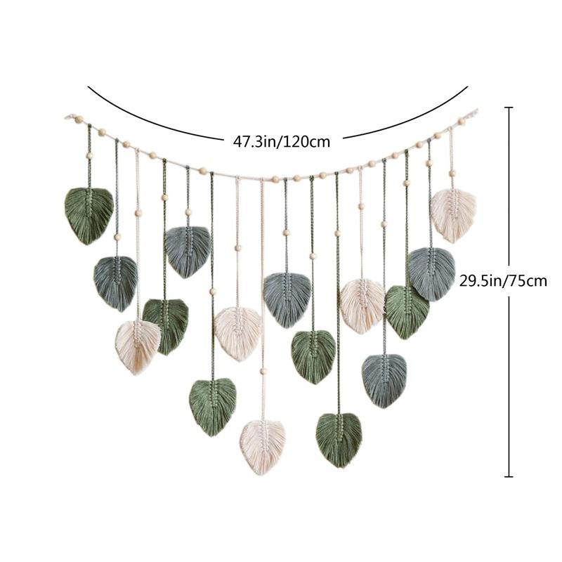 Настенный тканый гобелен в стиле бохо, настенный лист, настенный художественный декор, домашний декор