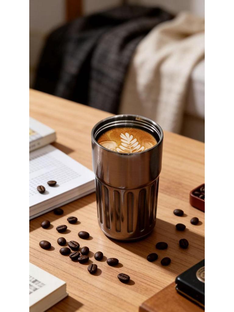 316 Stainless Steel Smart Insulated Portable Water Cup with Carrying Rope