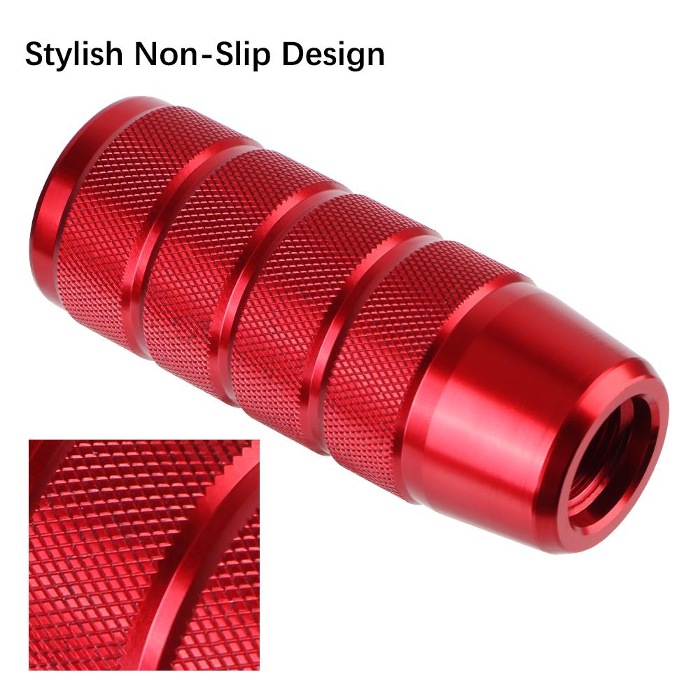 Ручка переключения передач для механической коробки передач 95 мм, универсальная, алюминиевая, с насечкой, ручка рычага переключения передач, новый стиль, нескользящая