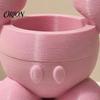 Настольный держатель для зубных щеток, прочный 3D-печатный стеллаж из PLA, стеллаж с перегородками, компактный органайзер для ванной комнаты в мультяшной форме