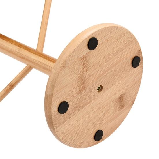 Mug Holder Rustic Display Wood Strong Bearing Coffee Cup Holder for Home