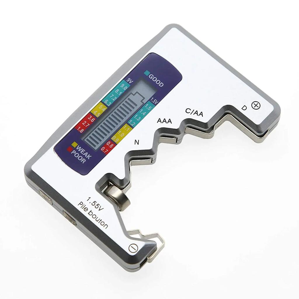 BT-886 Черный портативный индикатор емкости аккумулятора Компактный размер Тестер уровня литиевой батареи Цифровой дисплей Измеритель напряжения аккумулятора