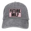 Многоцветная шляпа Future Milf, женская кепка с козырьком, розовая, черная, персонализированные защитные шапки с козырьком