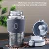 Изолированная спортивная бутылка для воды 380 мл, кружка для кемпинга с двойными стенками из титана и широким горлом
