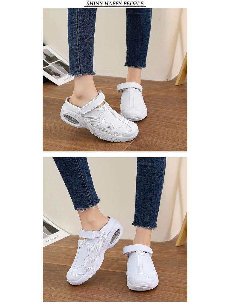 Women's Size 49 Soft Sole Breathable Non-Slip Flat Medical Nurse Shoes - Comfortable, Deodorizing, and Cross-Border Usage