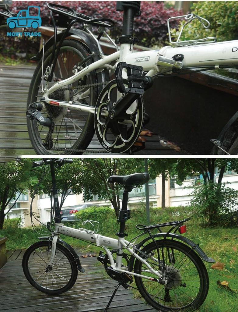 morytrade Folding Bicycle Pedals for Mini Velo Bikes Style (Black C)