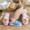 Милые детские весенние льняные детские домашние повседневные тапочки, летние тапочки с героями мультфильмов