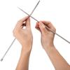 2Pcs/Set 35cm Stainless Steel Knitting Needles 2 Mm-8 Mm Straight Single Pointed Stainless Steel Needles DIY Weaving Tool