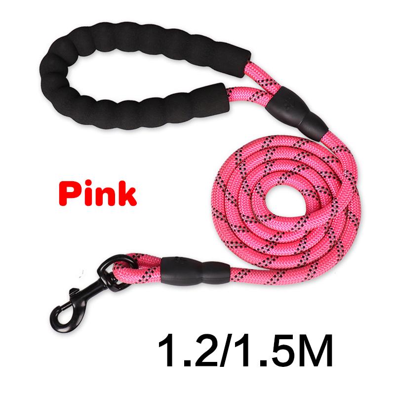Поводки для дрессировки домашних животных 120/150 см, прочный нейлоновый поводок для собак со светоотражающим эффектом