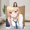 Китагава Марин Мой нарядный кукловод Одеяла Аниме Фланель Забавные Дышащие Пледы Постельное белье Гостиная Весна/Осень Офис