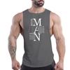 Men'S Clothing Fashion Casual Street Sleeveless Vest Crewneck Comfortable Breathable English Letter Printed Quick-Drying Top