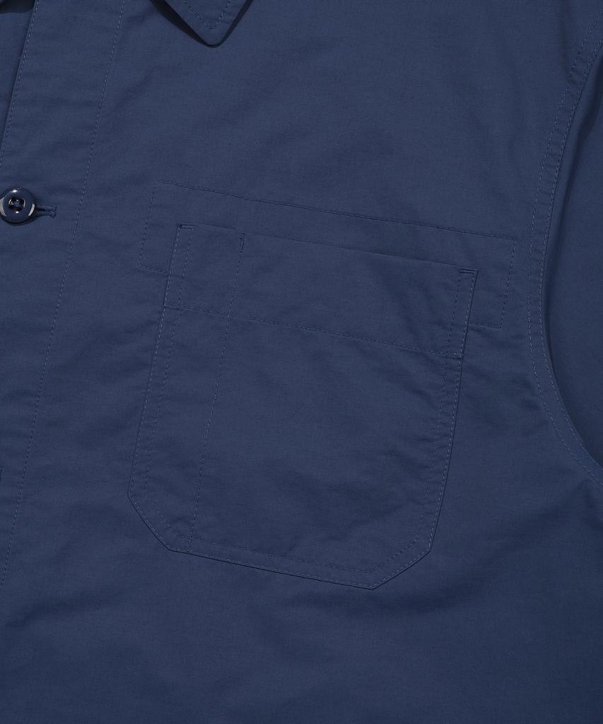 Covernat Garment Washed Coverall Jacket Royal Blue