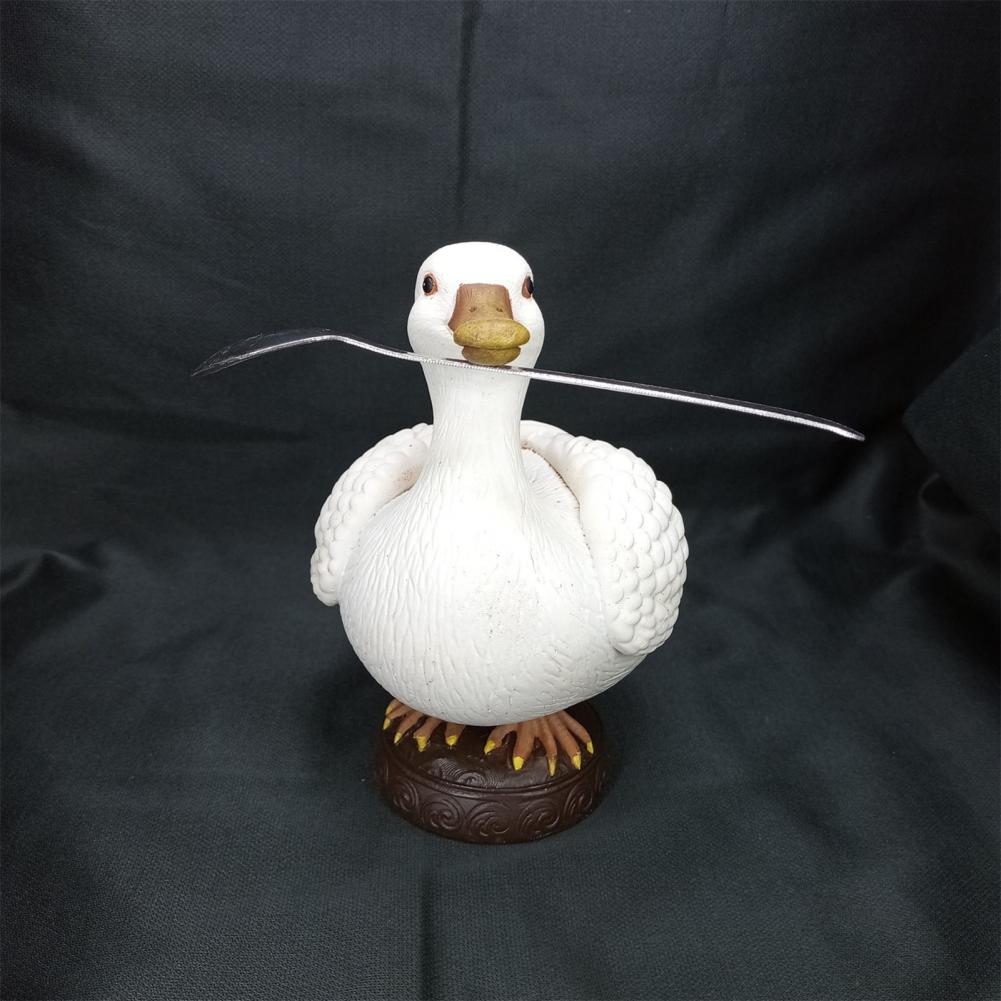 Duck Ornament Magnetic Key Holder Resin Duck Goose Key Holders for Home Office Decor Cute Figurines with Magnetic Tool Racks