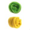 2Pcs Handmade Wool Fer Roving for Felting Materials