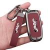 EPY1 Leather Car Key Case Cover Shell For Jeep Renegade Wrangler Patriot Grand Cherokee Compass Liberty WK2 KL MP BU SRT Accessories