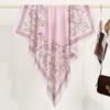 Newest Style Women Scarf Square Tencel Printed Handkerchief Fashion Temperament Beach Sunscreen Shawl