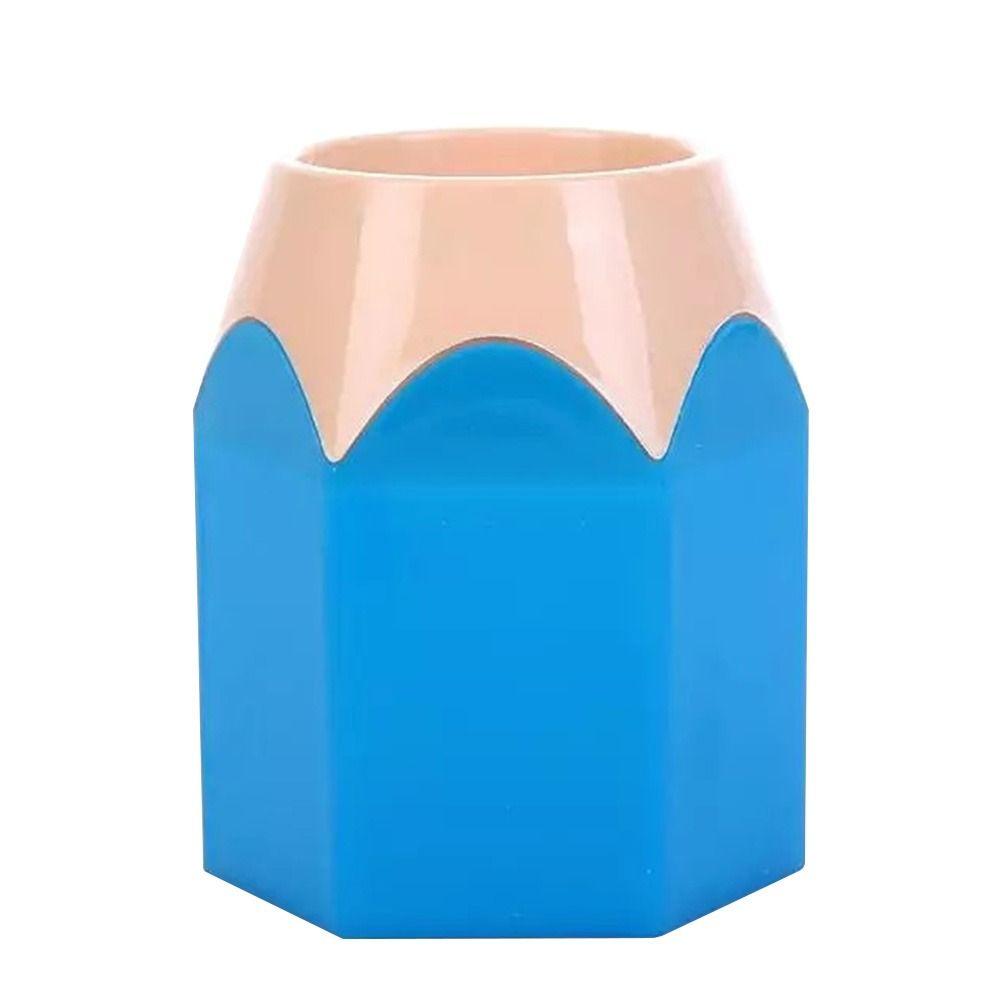 Desk Tidy Organiser Pencil Pot Holder Pen Storage Creative Pencil Head Pen Holder Organizer Box