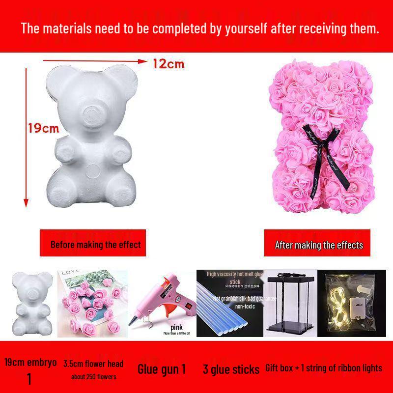 Набор для изготовления ручного вечного розы-мишки своими руками ко Дню святого Валентина и Фестивалю Циси