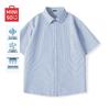 MINISO Мужская повседневная рубашка с коротким рукавом и воротником