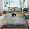 Милый пододеяльник с изображением ежа для подростков, полный комплект постельного белья с изображением бегущих животных, современный комплект постельного белья с изображением мягкого милого ежа, 3 шт.